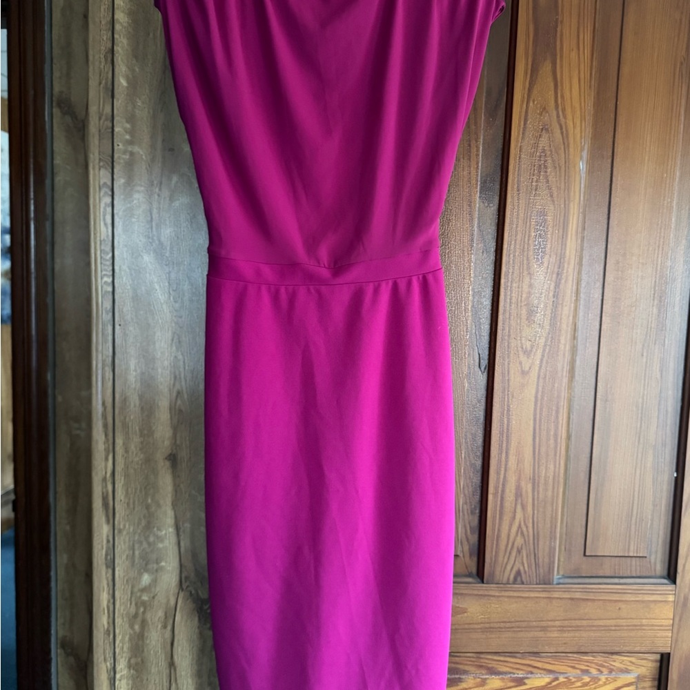 Express Fuchsia Midi Sheath Dress